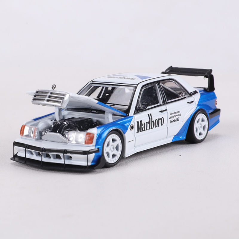 RM Rhino 1:64 Mercedes Benz 190E W201 Widebody Marlboro Edition Diecast Model MODCOLS