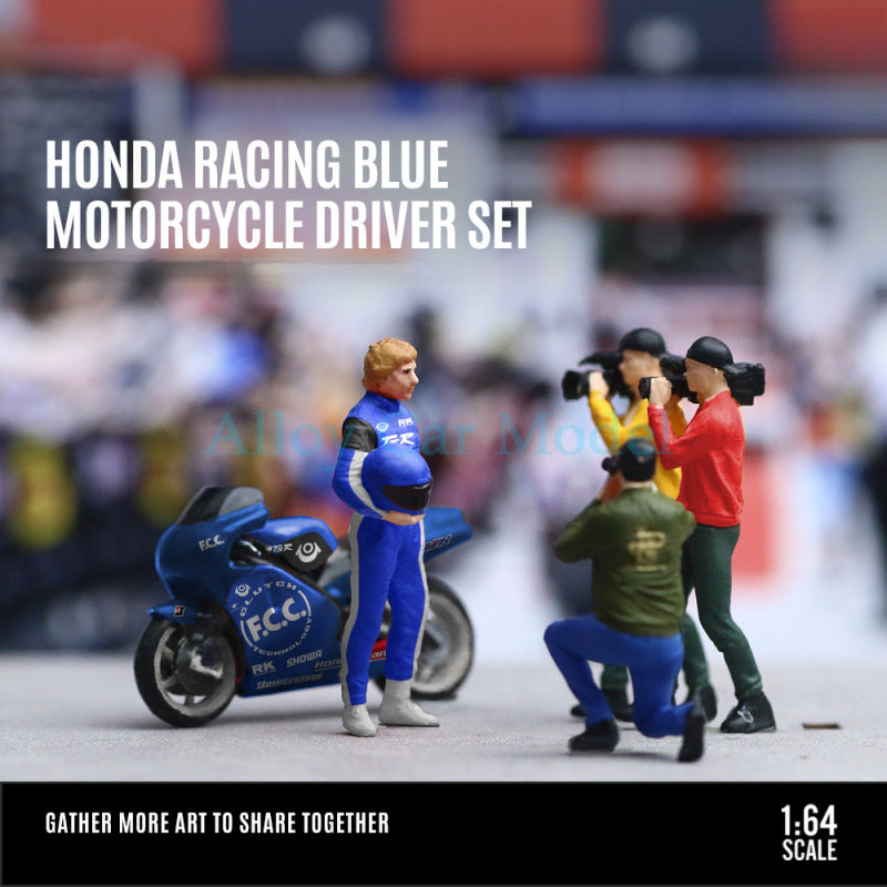 MoreArt 1:64 Honda Racing Motorcycle Figurine Set MODCOLS