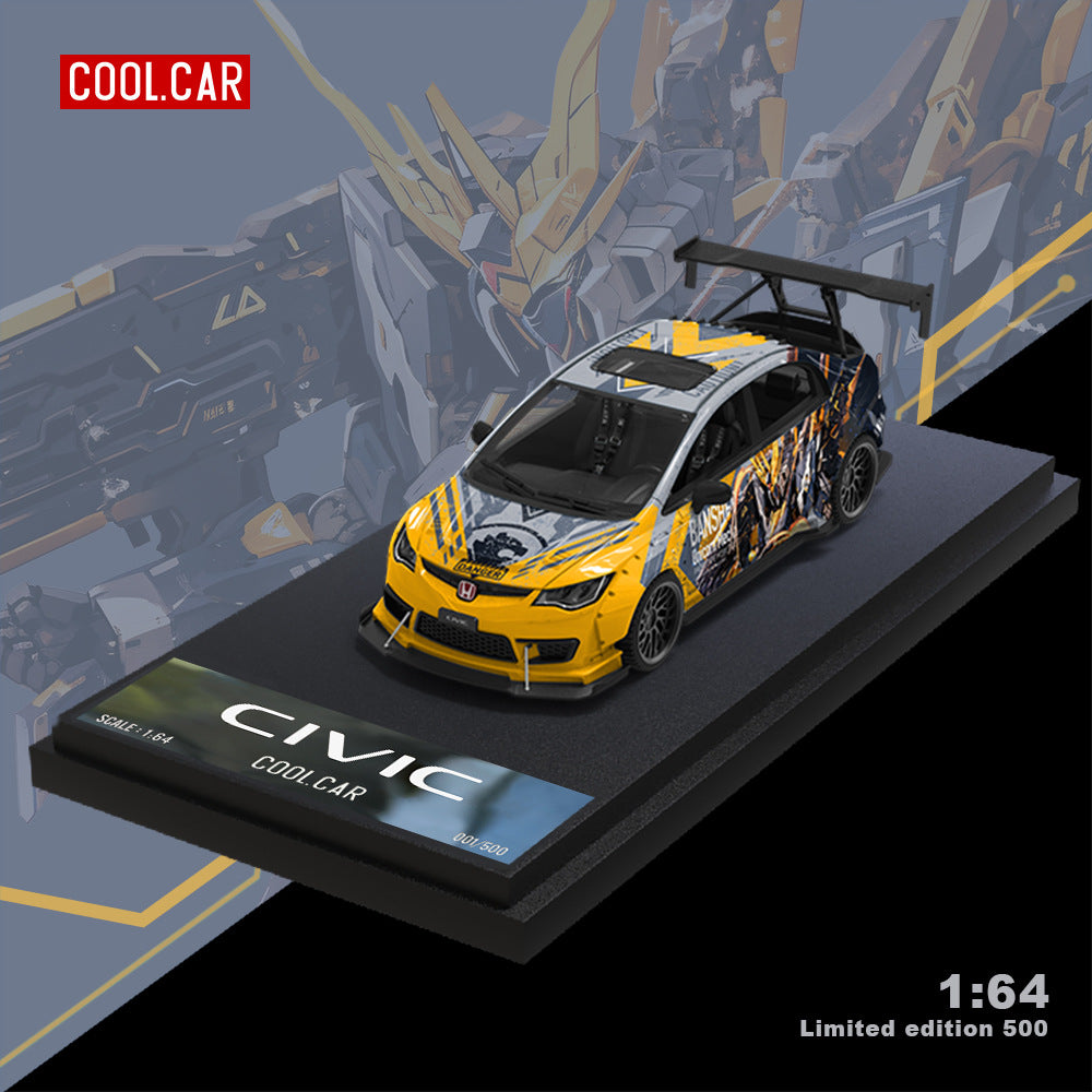 Cool Car 1:64 Honda Civic Custom Mecha Series Diecast Model MODCOLS