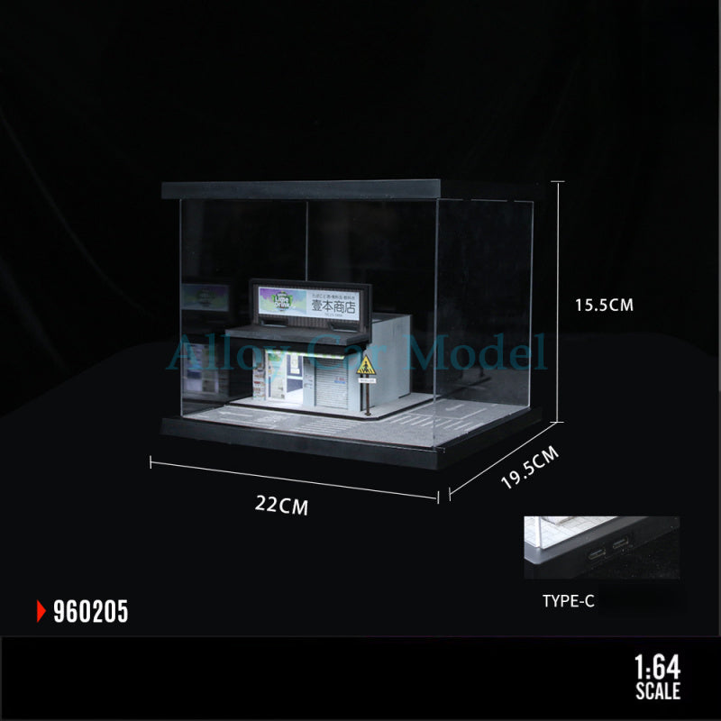 MoreArt 1:64 Street Side Scene Lighted Assembly Series 05 Diorama Model MODCOLS