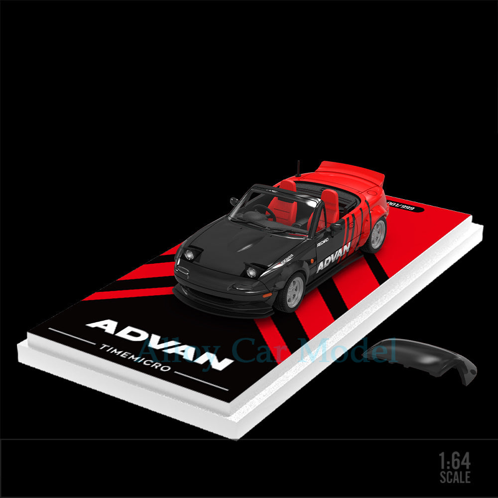 TimeMicro 1:64 Mazda MX5 ADVAN & HKS Diecast Model MODCOLS