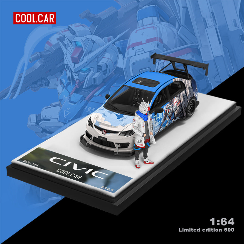 Cool Car 1:64 Honda Civic Custom Mecha Series Diecast Model MODCOLS