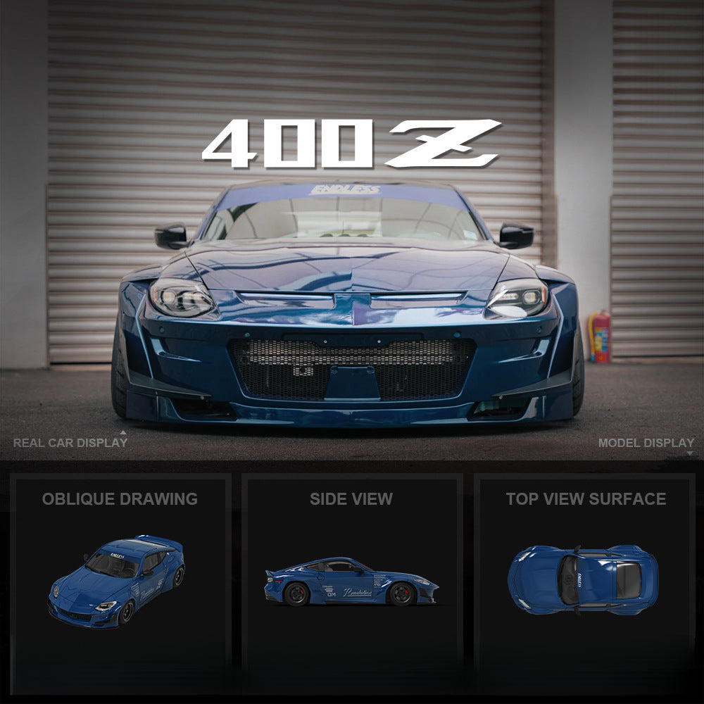 TimeMicro 1:64 Nissan 400Z Plain Color Diecast Model Car