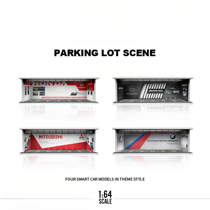 MoreArt Original 1:64 Car Culture Theme Light Up Scene Model MODCOLS