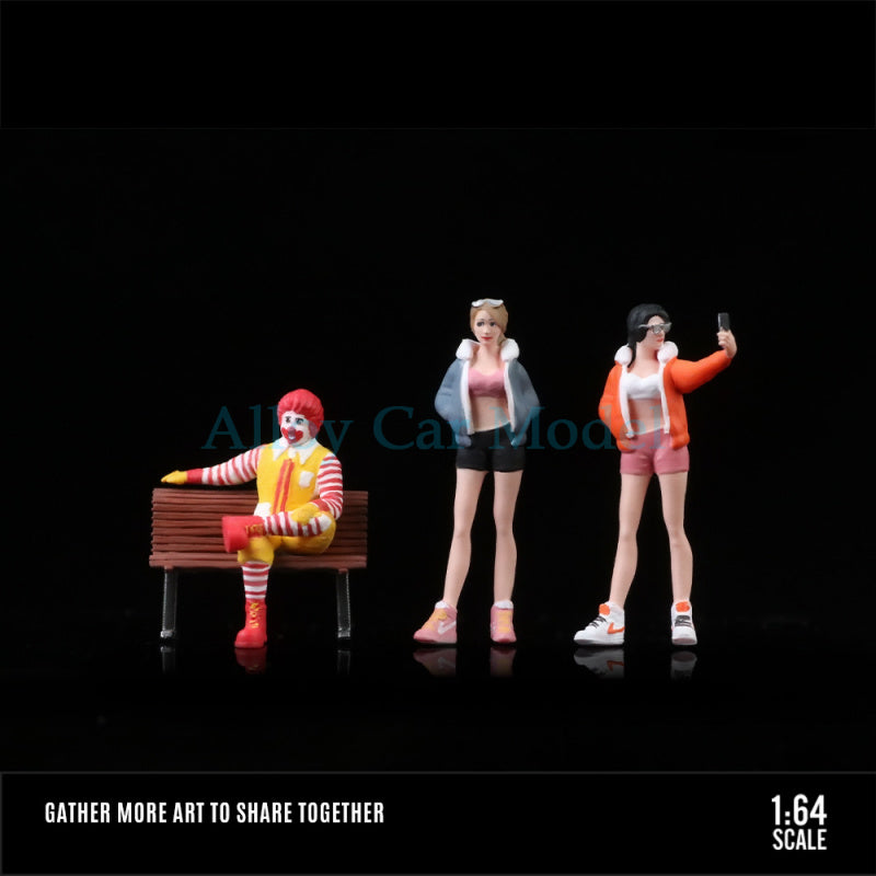 MoreArt 1:64 McDonald’s Street Snap Resin Figurine Set MODCOLS