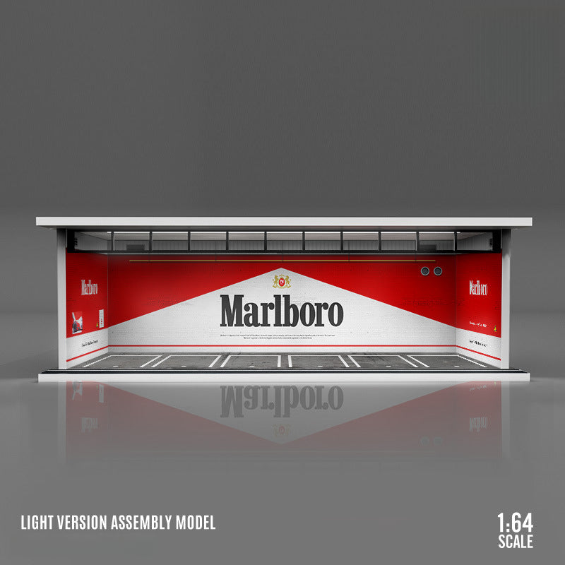 MoreArt 1:64 Light Up Themed Parking Lot Diorama Scene MODCOLS