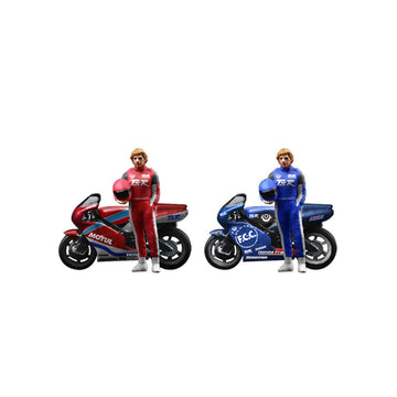 MoreArt 1:64 Honda Racing Motorcycle Figurine Set MODCOLS