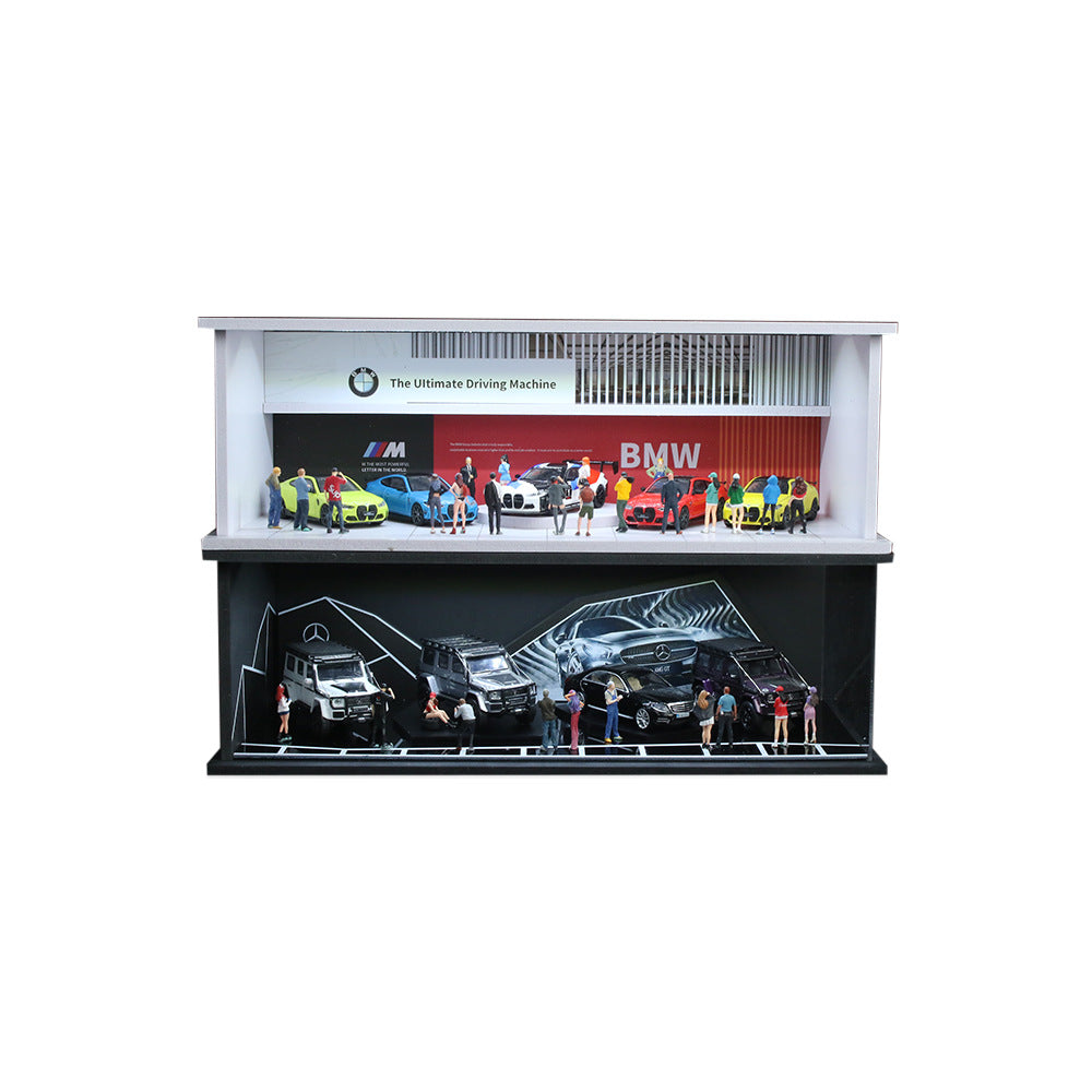 MoreArt 1:64 Showroom Series Lighted DIY Display Scene MODCOLS