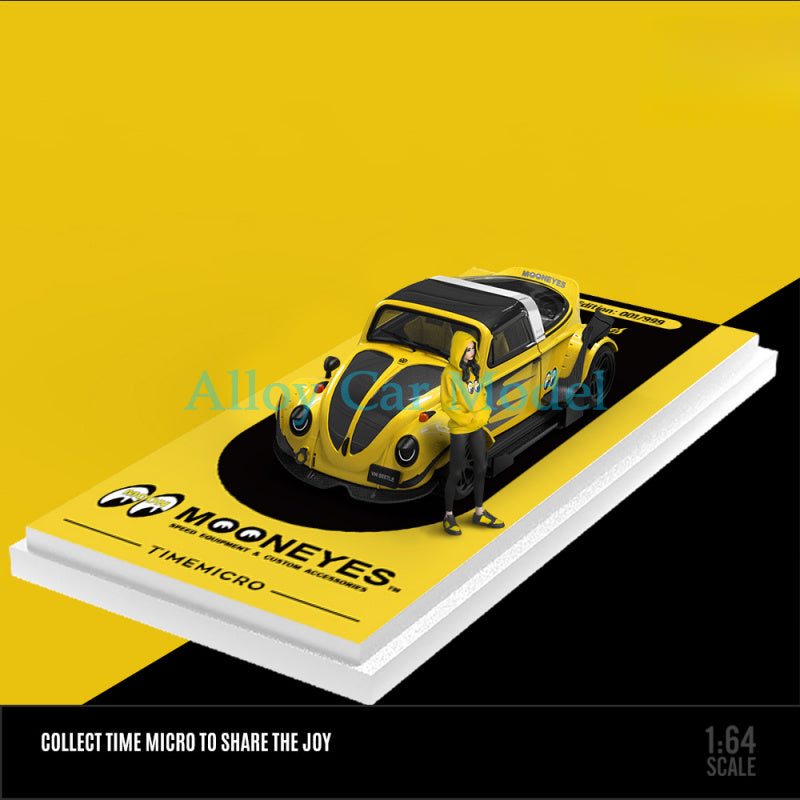 TIMEMICRO 1:64 RWB Beetle & Flatbed Truck Model | Moon Eyes Die Cast MODCOLS