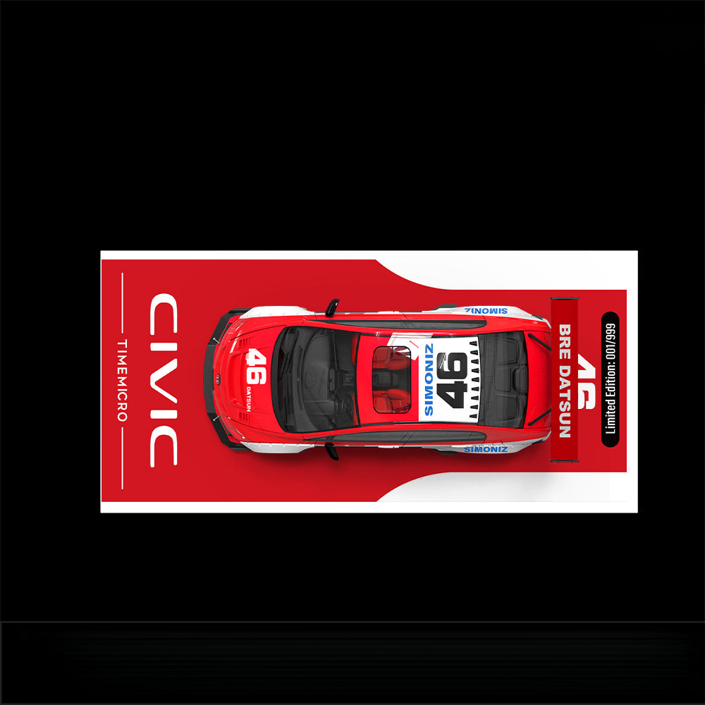 TimeMicro 1:64 Honda Civic Custom x Datsun & Liberty Walk Diecast Car MODCOLS