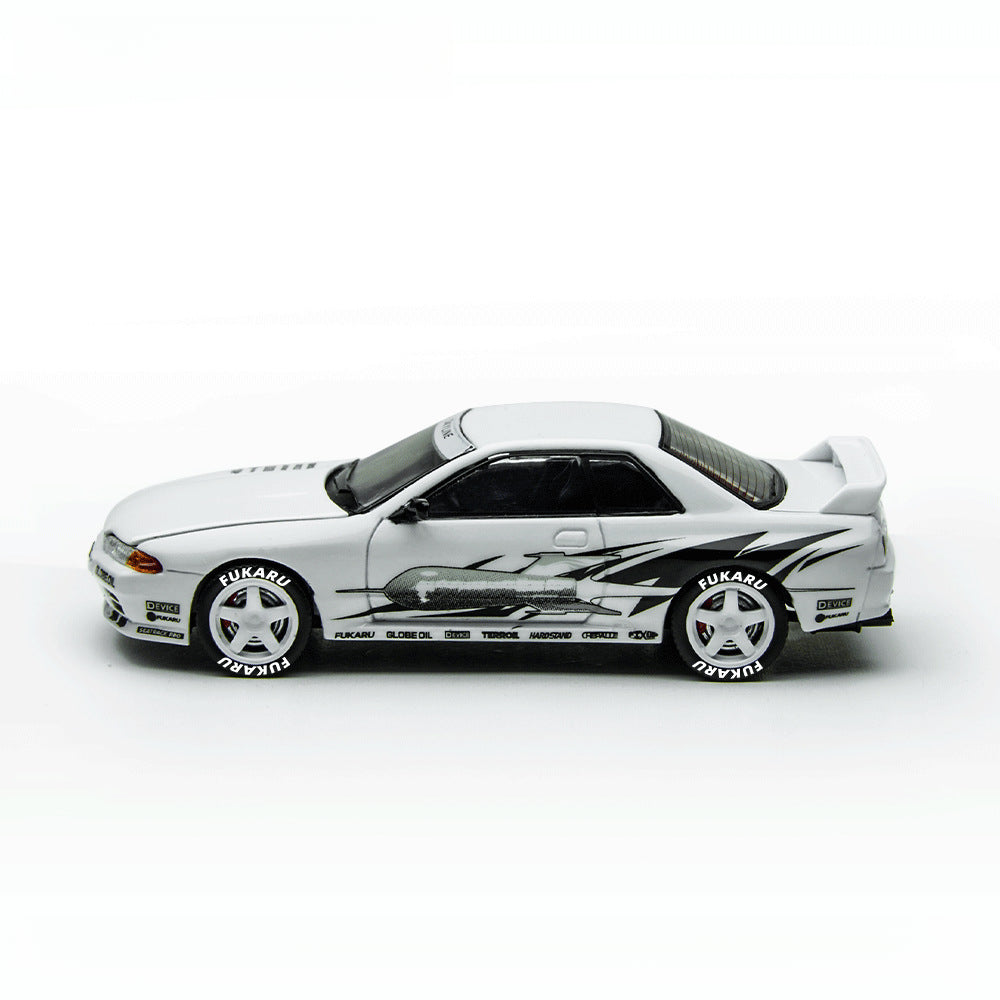 TimeMicro 1:64 Nissan Skyline GT R R32 Los Santos Drift Model MODCOLS