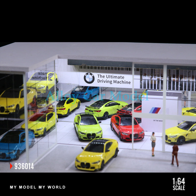 MoreArt 1:64 Double Layer BMW Showroom Diorama – Modular Lighted Display MODCOLS