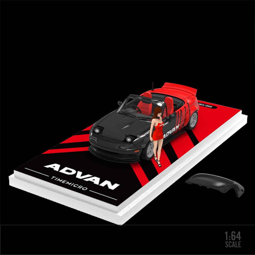 TimeMicro 1:64 Mazda MX5 ADVAN & HKS Diecast Model MODCOLS