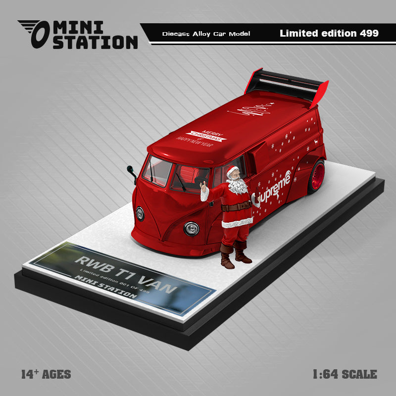 MS 1:64 T1/964/992 Metallic Red SUP 2024 Christmas Diecast Model MODCOLS
