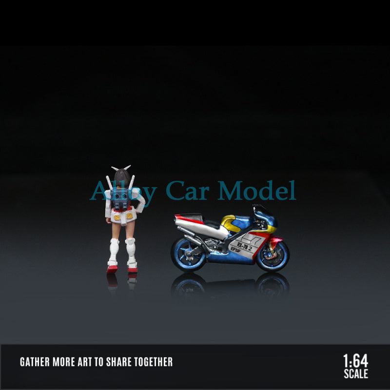 MoreArt 1:64 Honda Mecha Girl Motorcycle Figure MODCOLS
