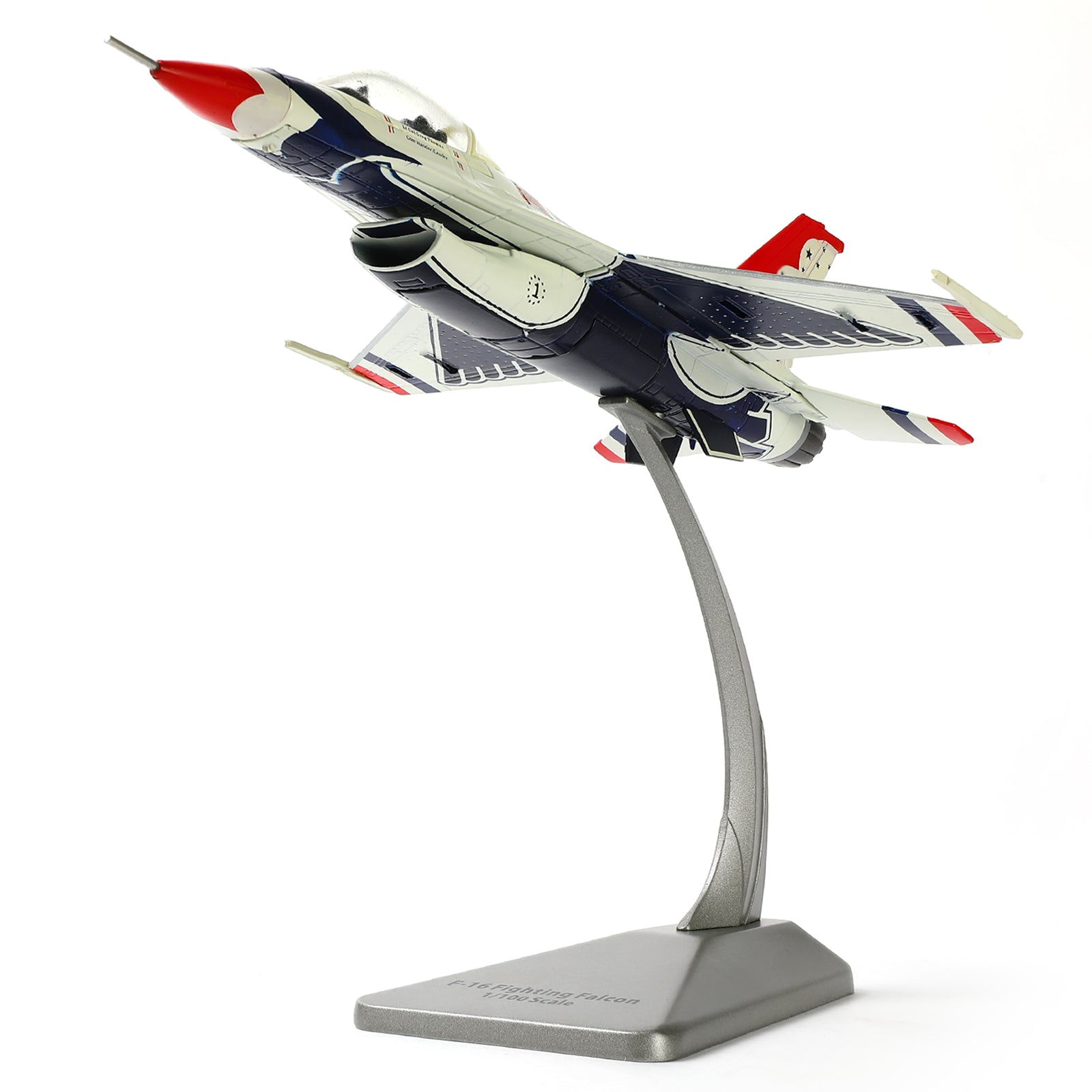 1/100 F-16C Thunderbird Diecast Fighter Jet Model – USAF Display Aircraft