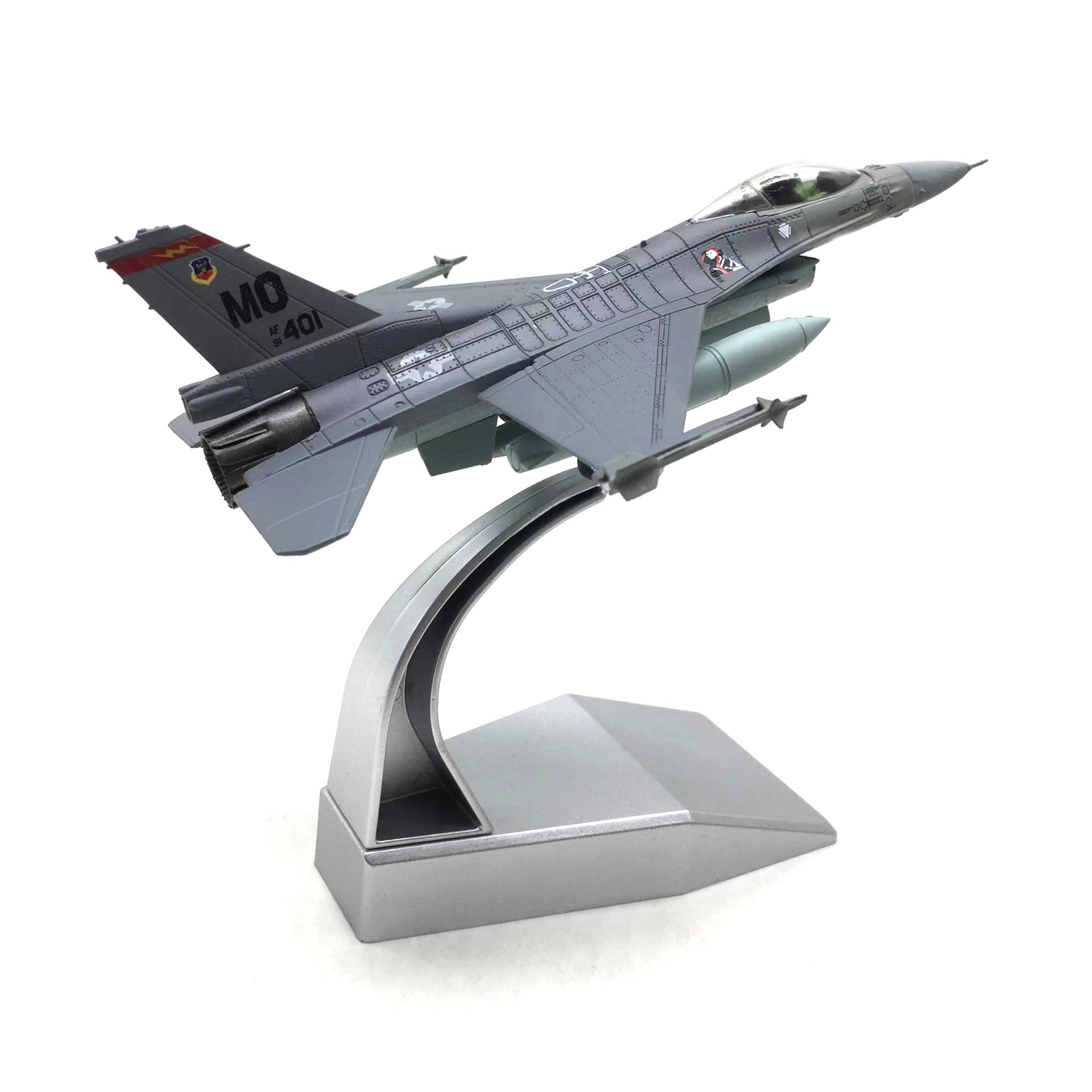 1/100 F-16C Fighting Falcon Diecast Fighter Jet Model – Military Aircraft