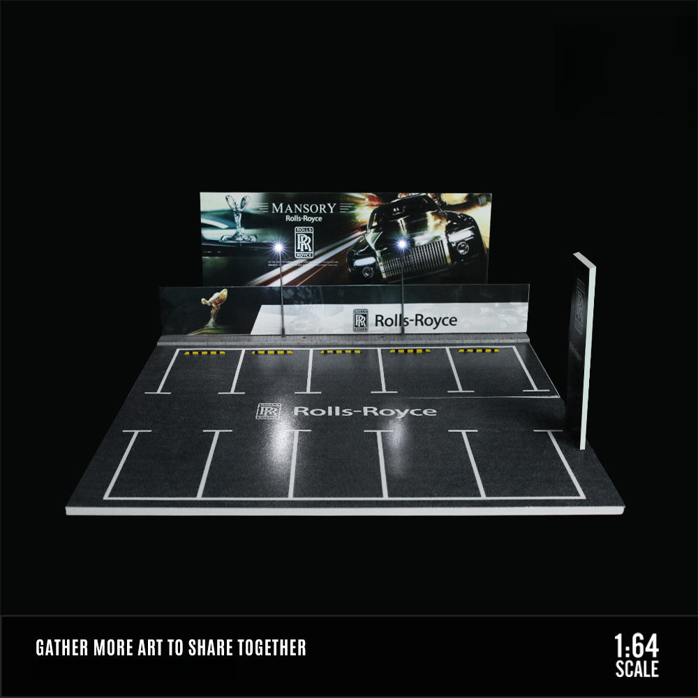 MoreArt 1:64 ADVAN & HKS Open Air Parking Lot Diorama Model MODCOLS