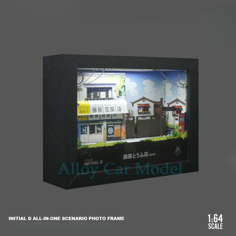 Modelart 1:64 Initial D Light Up Scene Frame 3D Model MODCOLS