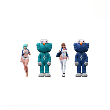 MoreArt 1:64 Sweet Cute Girl Resin Figure Set for Diorama MODCOLS