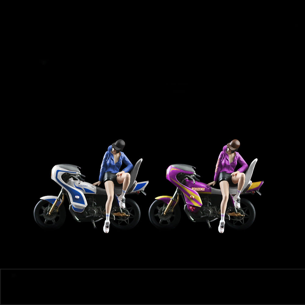 MoreArt 1:64 Bōsōzoku Motorcycle Figurine Resin Set