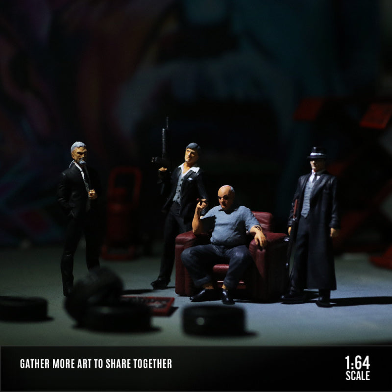 MoreArt 1:64 Gang Leader Figure Set Resin Model MODCOLS