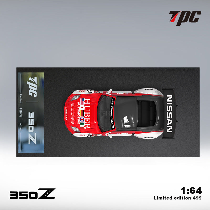 TPC 1:64 Nissan 350Z Red White 46 Die Cast Alloy Car Model MODCOLS