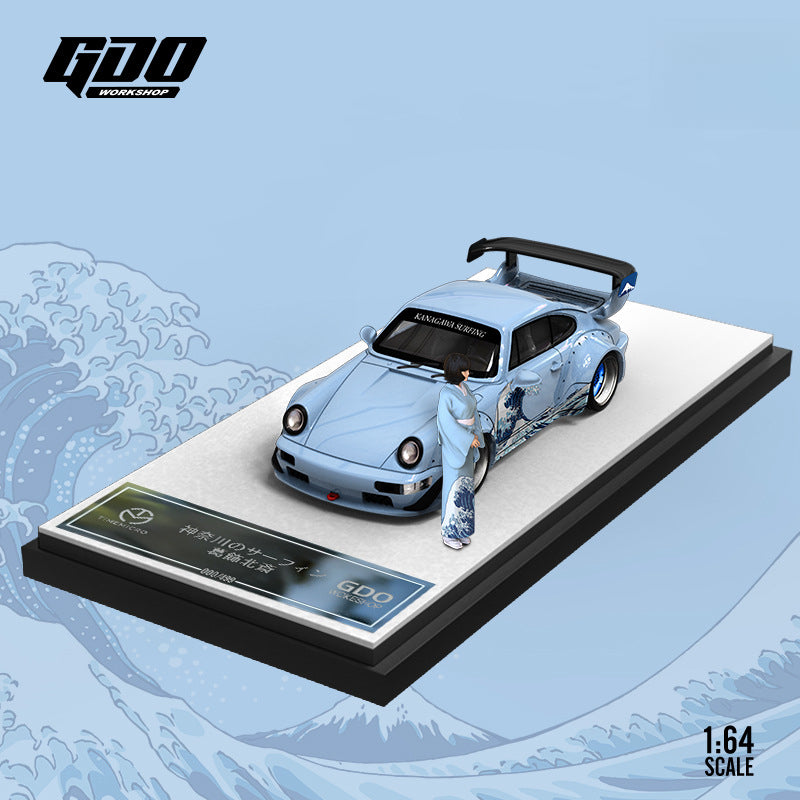 TM X GDO 1:64 RWB964 The Great Wave off Kanagawa Die cast Model MODCOLS