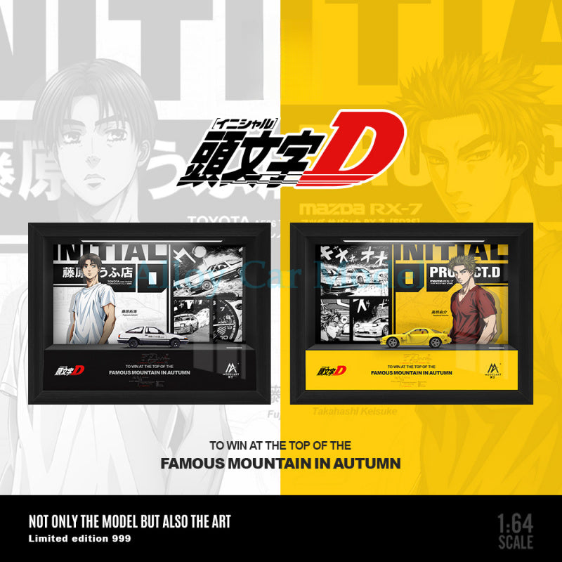 ModelArt 1:64 Initial D Lighted Frame Diorama Display MODCOLS