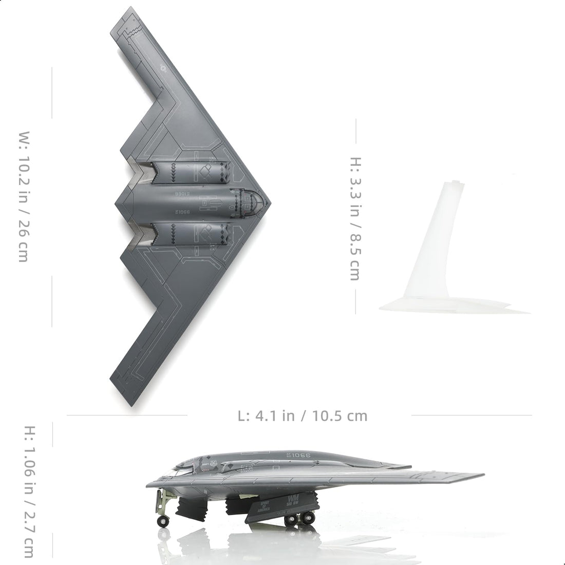 1/200 B-2A Spirit of America Stealth Bomber Diecast Aircraft Model
