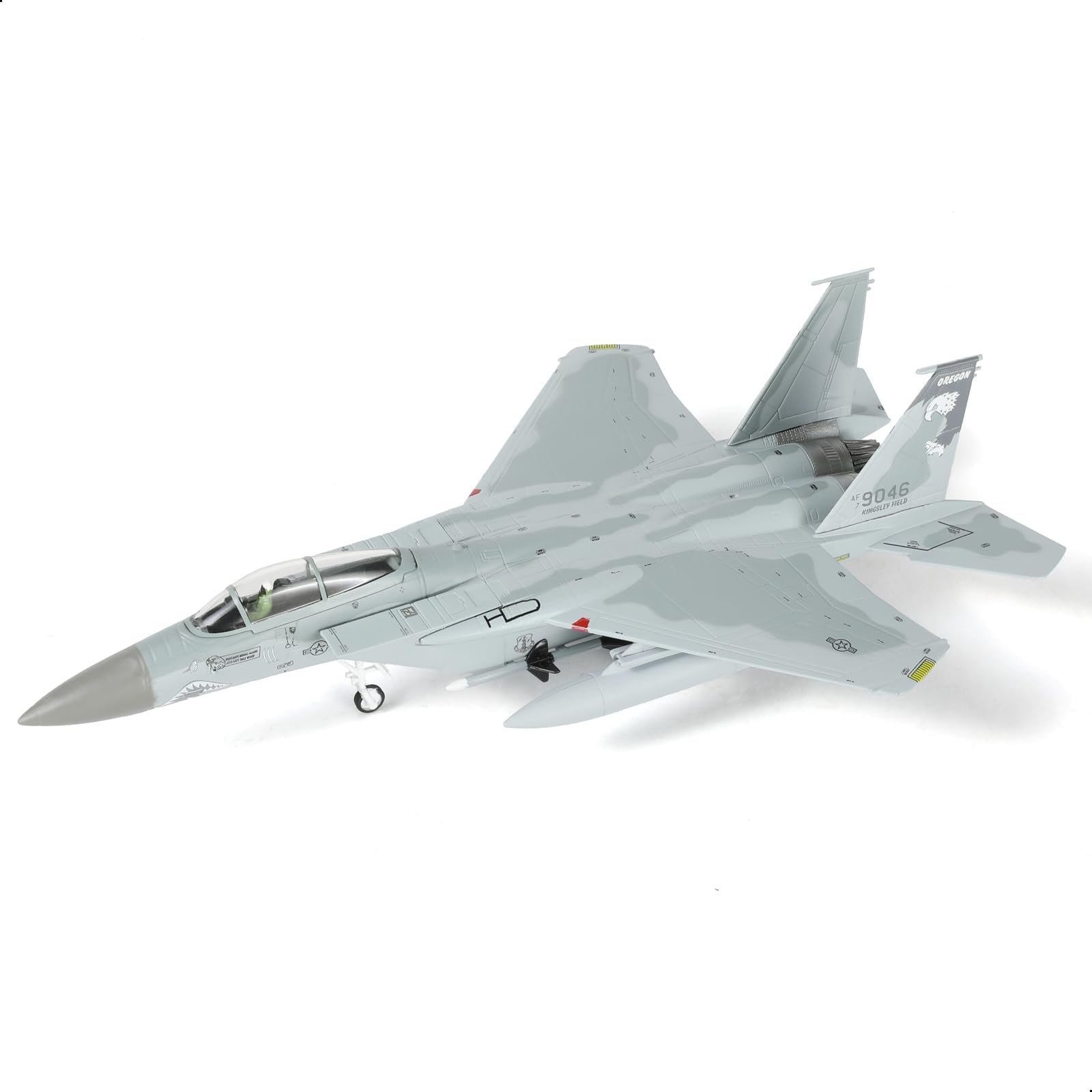 1/100 F-15C Eagle 79-0046 Diecast Fighter Jet Model – Military Aircraft