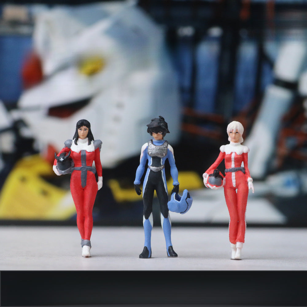 MoreArt 1:64 Mecha Pilot Figure Set Resin Model MODCOLS