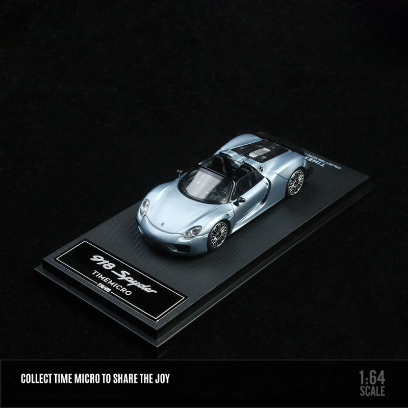 TimeMicro 1:64 Porsche 918 Diecast Model – Solid Color MODCOLS
