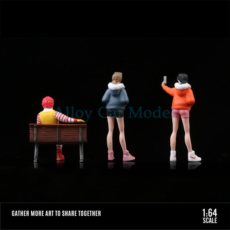 MoreArt 1:64 McDonald’s Street Snap Resin Figurine Set MODCOLS