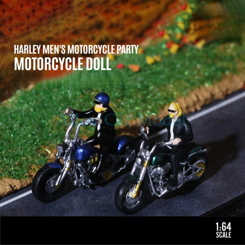 MoreArt 1:64 Harley Biker Gang Resin Figure Model MODCOLS
