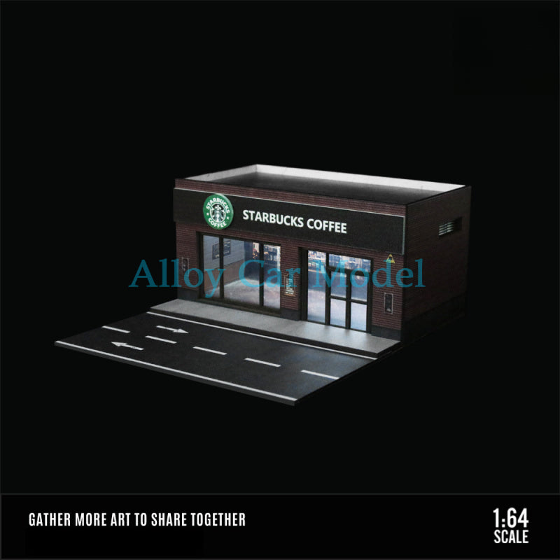 MoreArt 1:64 Restaurant Storefront Light Up Diorama Display MODCOLS