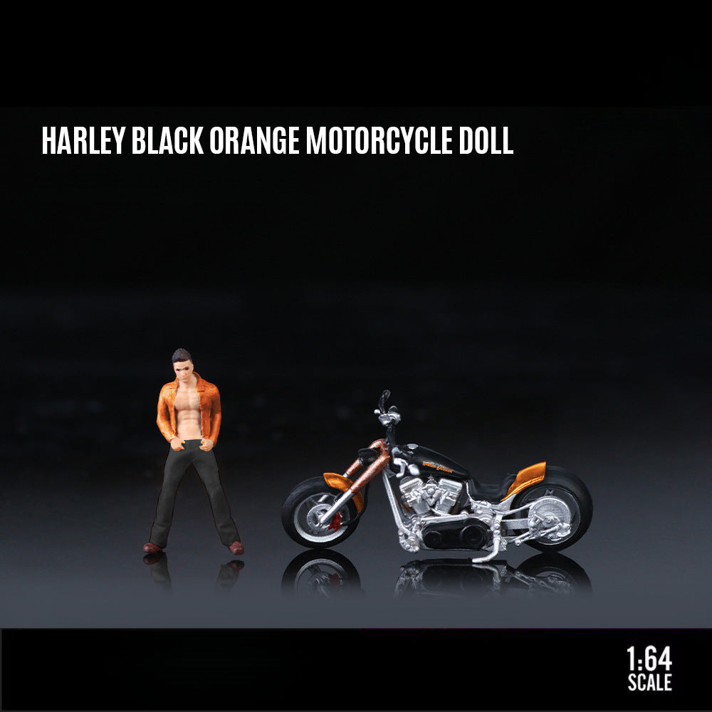 TimeMicro & MoreArt 1:64 Volkswagen T1 Pickup and Harley Motorcycle Diecast Model Set MODCOLS