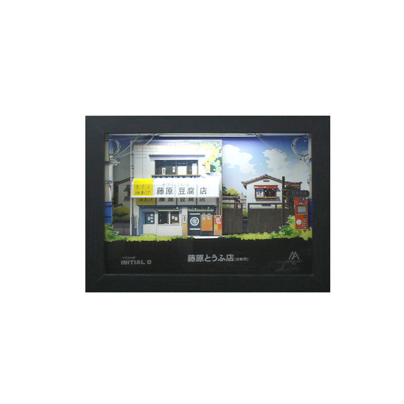 Modelart 1:64 Initial D Light Up Scene Frame 3D Model MODCOLS