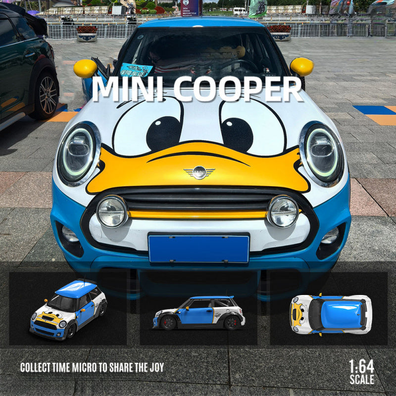 TimeMicro 1:64 BMW MINI COOPER Donald Duck Diecast Model MODCOLS