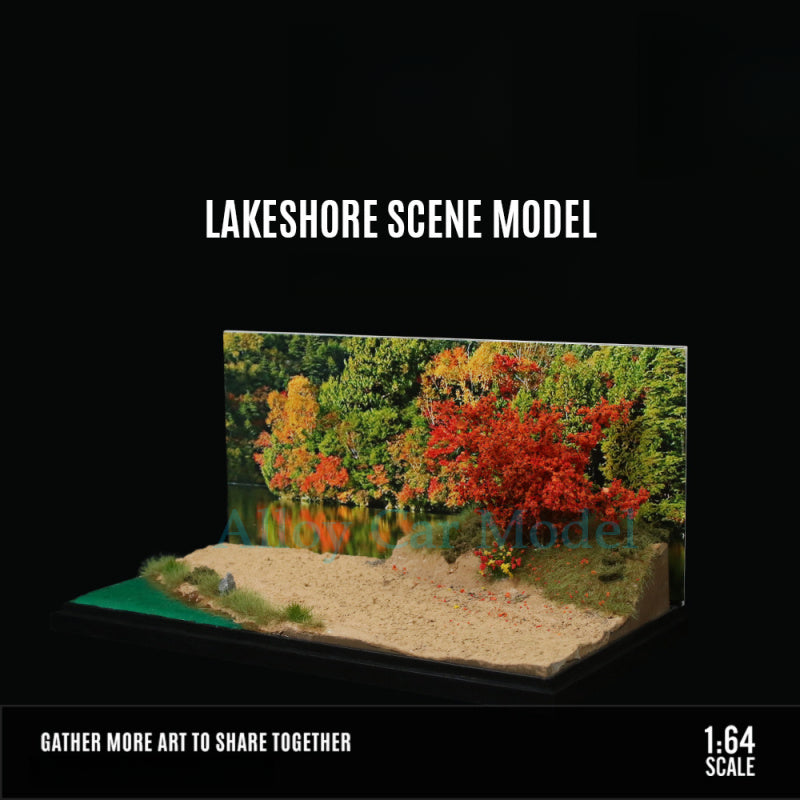 MoreArt 1:64 Lakeshore Scene Model Diecast Display Diorama MODCOLS