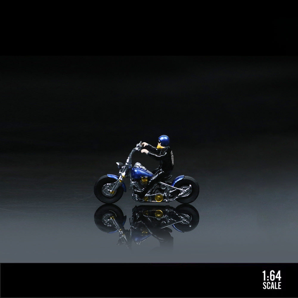MoreArt 1:64 Harley Biker Gang Resin Figure Model MODCOLS