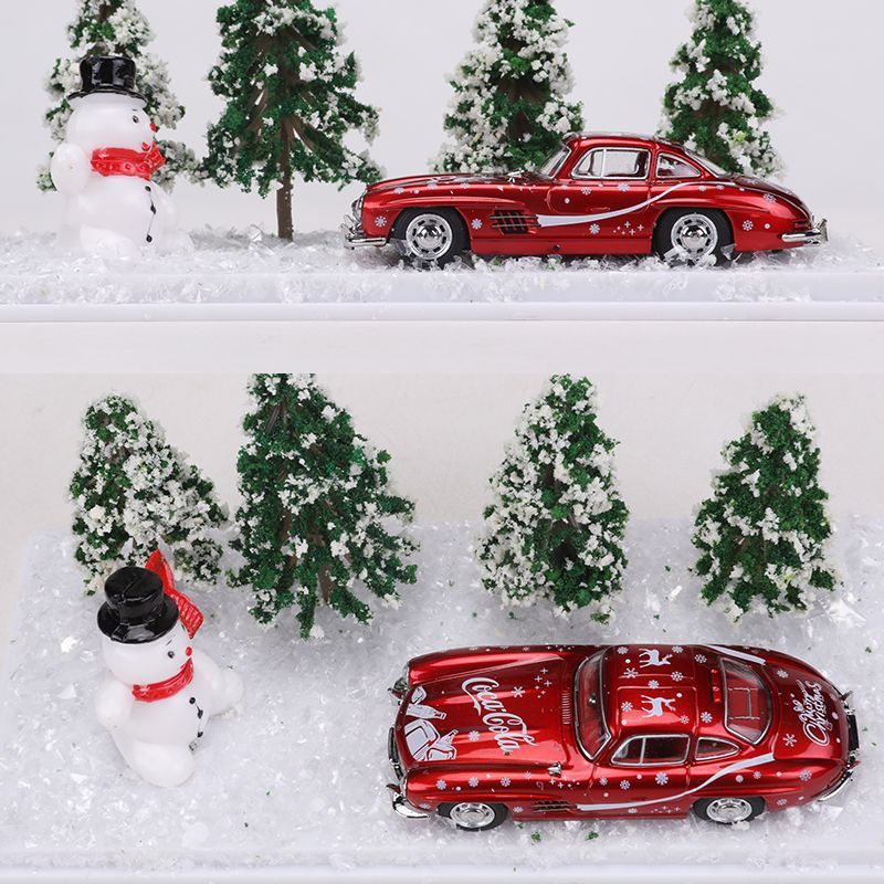 SEEKER 1:64 Mercedes Benz 190SL Diecast Model – Christmas Scene Edition MODCOLS