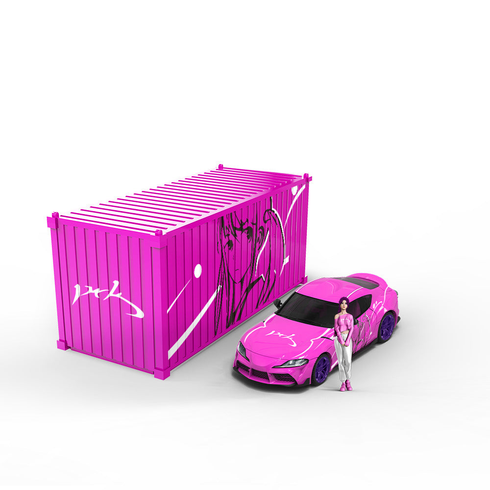 TimeMicro 1:64 Toyota A90 Pink Girl Die Cast Model Car MODCOLS
