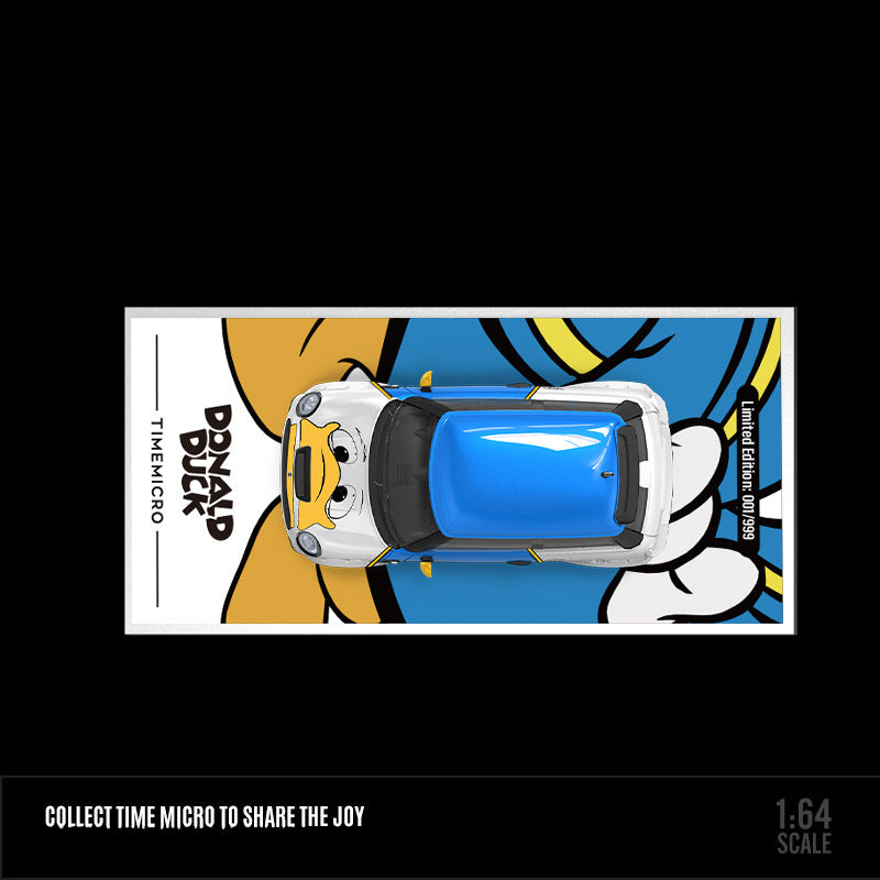 TimeMicro 1:64 BMW MINI COOPER Donald Duck Diecast Model MODCOLS