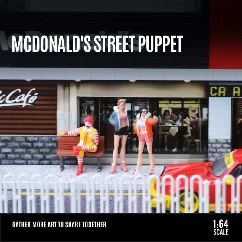 MoreArt 1:64 McDonald’s Street Snap Resin Figurine Set MODCOLS