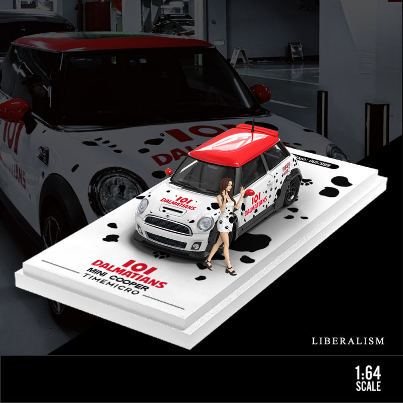 TM & Influencer Collab 1:64 BMW MINI Dalmatian Edition Die Cast Model MODCOLS