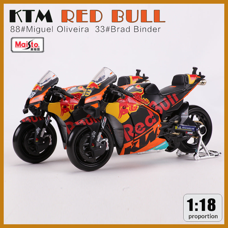 Maisto 1:18 2021 KTM RC16 Red Bull Racing Diecast Motorcycle Model MODCOLS