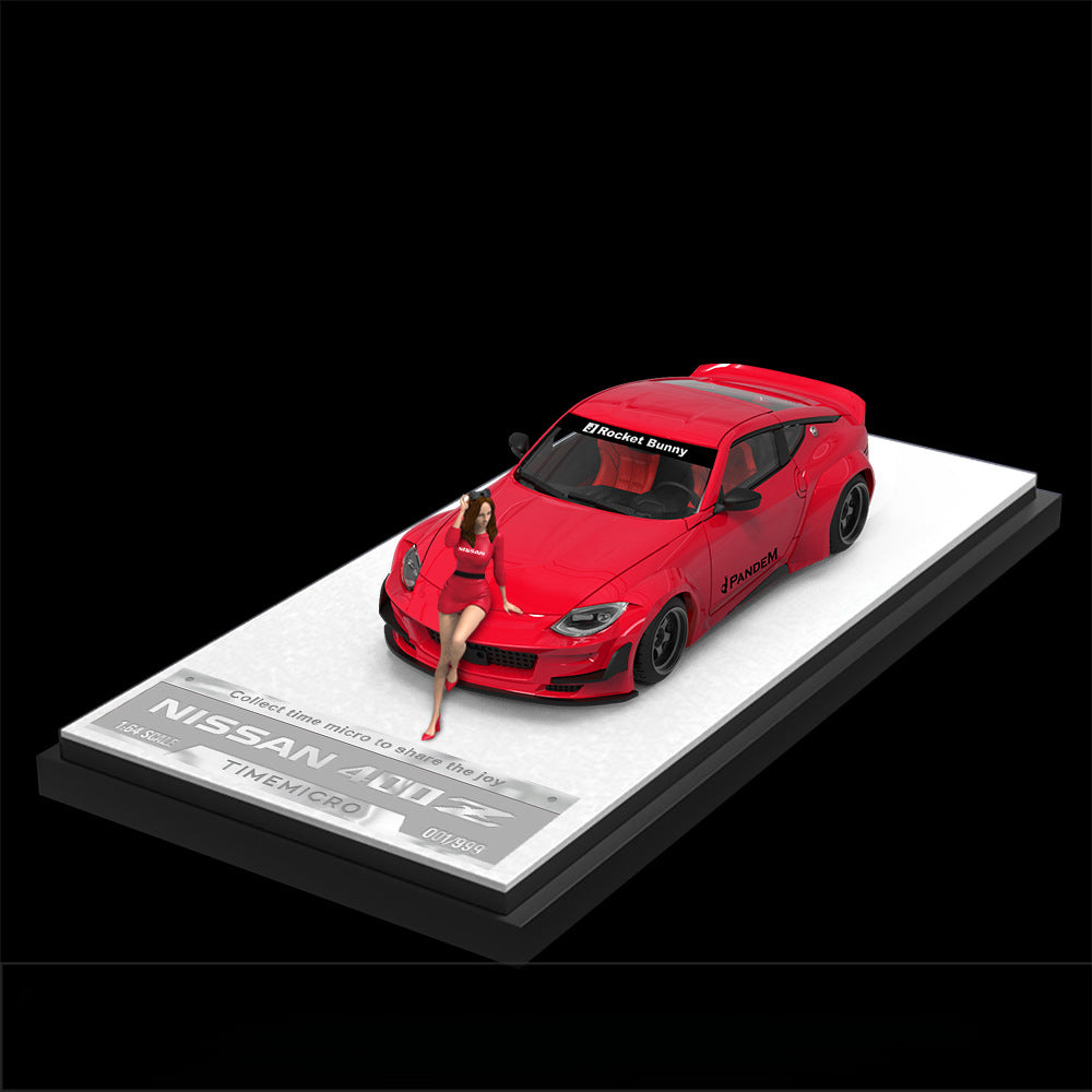 TimeMicro 1:64 Nissan 400Z Plain Color Diecast Model Car