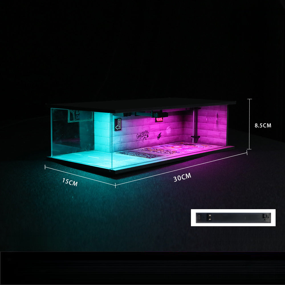 MoreArt 1:64 Cyberpunk Series Light-Up Diorama