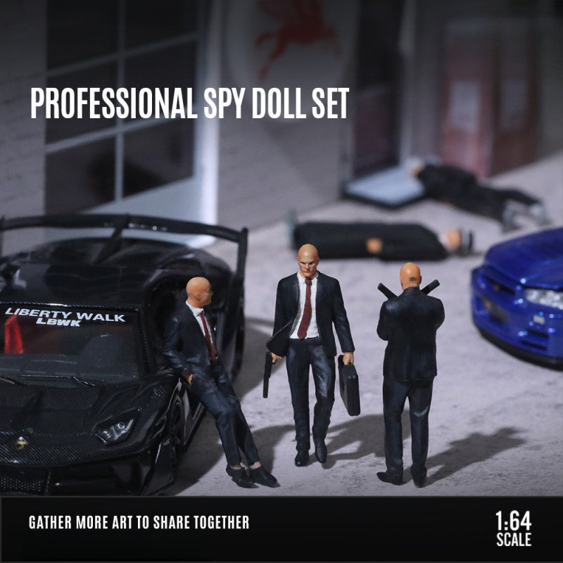 MoreArt 1:64 Professional Agent Figurine Resin Model Set MODCOLS
